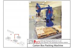 China Automatic Carton Robot Palletising System For Industry Food Chemistry Stacking supplier