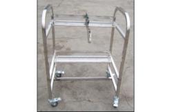 China Stainless Steel JUKI SMT Feeder Carts Two Layers With Metal Flexible Castor supplier