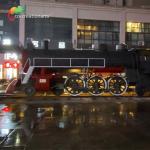 Playground Exhibition Plaza Decorative Metal Train Rust Resistance