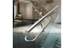China Innovative Stainless Steel Handrails with Crystal Accents for Glass Applications supplier