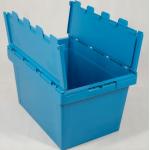 Foldable plastic box storage container stackable and nestable storage bin