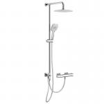 Bathroom Thermostatic Bath Filler Shower Set Square 3 Function for sale