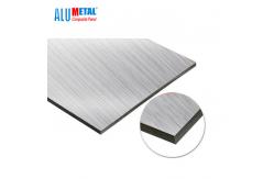 China Aluminum Mirror Acp Sheet Cladding 0.5mm Silver 2440mm Gloss supplier