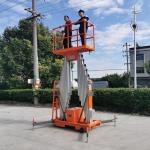 Foldable Aluminum Alloy Lift Electric Hydraulic Vertical Double Mast Lift for sale