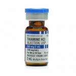 Custom Size 2ml Thiamine Glass Vial Labels With Blue Caps And Stoppers for sale