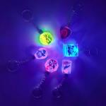 Various Shapes Sublimation Glow In The Dark Keychain Blanks Custom Photo Printing Acrylic Luminous Keychain for sale