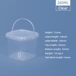 Custom Printed Candy Popcorn Cookie Plastic Bucket with Lid