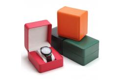 China Custom Logo Printed PU Leather Watch Box Eco Friendly Made From Recycled Materials supplier