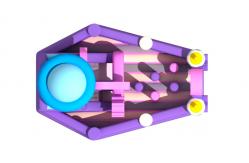 China Manufacturer Inflatable Double Slides Moon Alien Astronaut Inflatable Slides For Kids supplier