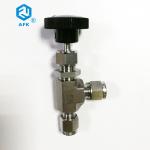 Double Ferrule Threaded Liquid Needle Valves , 2 Way Stainless Steel Gate Valve for sale