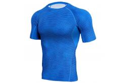 China Men Custom Rash Guard Easy Cleaning Unique Design Logo Imprintable supplier