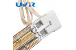 China 785W Ir Quartz Infrared Lamp Heater , Gold Reflector Infrared Halogen Lamp supplier