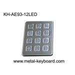 Self - service Kiosk  Digital Metal keypad Vandal Proof 12 Keys 3x4 for sale