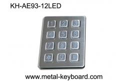China Self - service Kiosk  Digital Metal keypad Vandal Proof 12 Keys 3x4 supplier