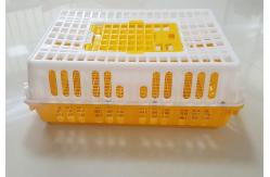 China PE 28.5cm Height 14 Chicken 50kgs Plastic Poultry Crate supplier