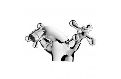 China Chrome Cross  Two Handle Bathroom Faucet supplier