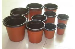 China New Design 3 Inch Plastic Nursery Pots Soft Brown Colour Plastic Flower Pot supplier