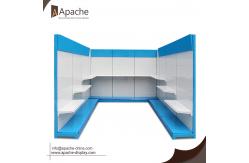 China Customized Pop Pos Display Standing Pegboard Metal Display Stands With Wheels supplier