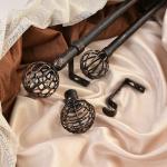 Wall Mounted Pipe Curtain Rods With Single Bracket Home Decor for sale