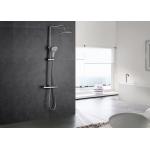 Solid Brass Anti Scalding Rain Shower Set ROVATE With Square Shower Head for sale