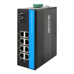 Compact and Easy-to-Install 8 Port Industrial Fiber Switch with DIN Rail Mounting for sale