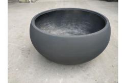 China Smooth Surface Fiber Clay Flower Pot Planter For Hotel And Garden supplier