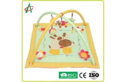 China EN71 Square Baby Crawling Blanket With Animal Character Printing supplier