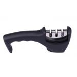 ABS Plastic 3 Stage Knife Sharpener With Diamond , Ceramic Rod And Tungsten Blade for sale