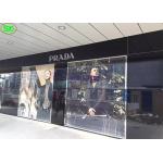 1/4 scanning TL8.93mm 79% Transparent LED Screen Shopping mall glass building use for sale