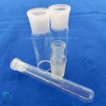 Custom Glass Cylinder One Side Sealed Quartz Test Tube Glass Pipe Laboratory Glassware for sale