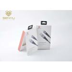 Folding Custom Printed Mobile Accessories Packaging with Pet Window And Plastic Hook for sale