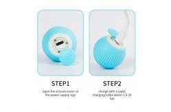 China Cat Toys Electric BallStocked  Fashion CInteractive  ABS Material Molar Teeth Sound Play supplier