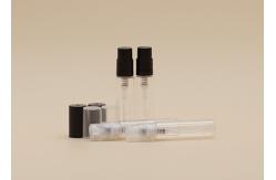 China Clear Glass Mini Refillable Perfume Bottles Fine Mist Sprayer Pump With PP Cap supplier