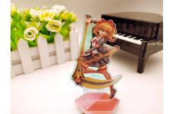 China Offset Printing Acrylic Stand Figures Pedestal Display Stands 11cm X 6.5cm supplier