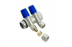 China Customized Size  2-6ways Brass Pex Plumbing Manifold For Tubomart supplier