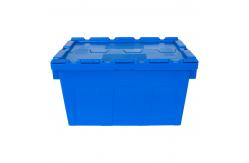 China Heavy Duty Logistic Nestable Stackable Plastic Storage Moving Boxes with Folding Style supplier