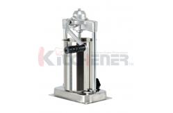 China Front Cylinder Lock Manual Sausage Stuffer 15 Lb Vertical With Two Steel Bars supplier