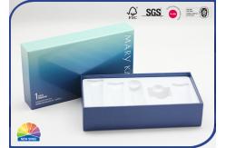 China Glossy Paper Cardboard Box Cosmetic Gift Set Package With Tray supplier