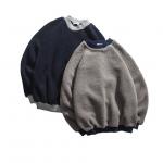 Mens Plain Oversized Crewneck Sweatshirt , Oversized Sherpa Fleece Sweatshirt for sale
