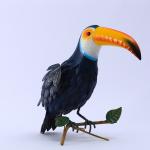 Toucan Metal Garden Ornaments Vivid Iron Garden Decoration Handmade for sale