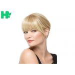 Lady Short Synthetic Hair Wigs Blonde + Bun Chignon Costume for sale