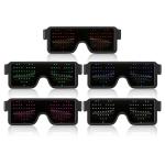 Parties Nightclub Dynamic LED Glowing Glasses With Flashing Patterns for sale