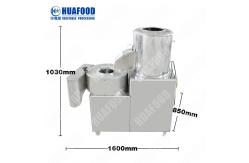 China 300kg/H Potatoes Peeler Washer And Dicer Machine Potatoes Cleaner Neumatic Peeler Machine supplier