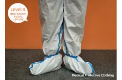 China PE PP Non - Woven Fabric Protective Gowns Isolation Level 4 Disposable supplier