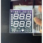 TN Segment LCD Black And White Segment Code Sphygmomanometer Application Can Customizable Display for sale