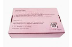 China NO Burrs Cardboard Package Boxes Eco Friendly B Flute Carton Pink supplier