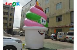 China Customized 5m  Inflatable Ice Cream Model For Festival Outdoor Advertising supplier