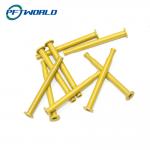 CNC Machined Processed Plastic Long Tube, Golden Color,  Internal Connection, Semiconductor Parts for sale
