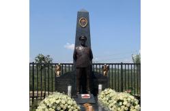 China H1.8m Bronze Statue Casting Bronze Army Statues General Seare Mekonnen Ethiopia supplier