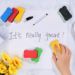 Blackboard Magnetic Dry Eraser Yellow Bone Shape 2.76 *1.57 Inch